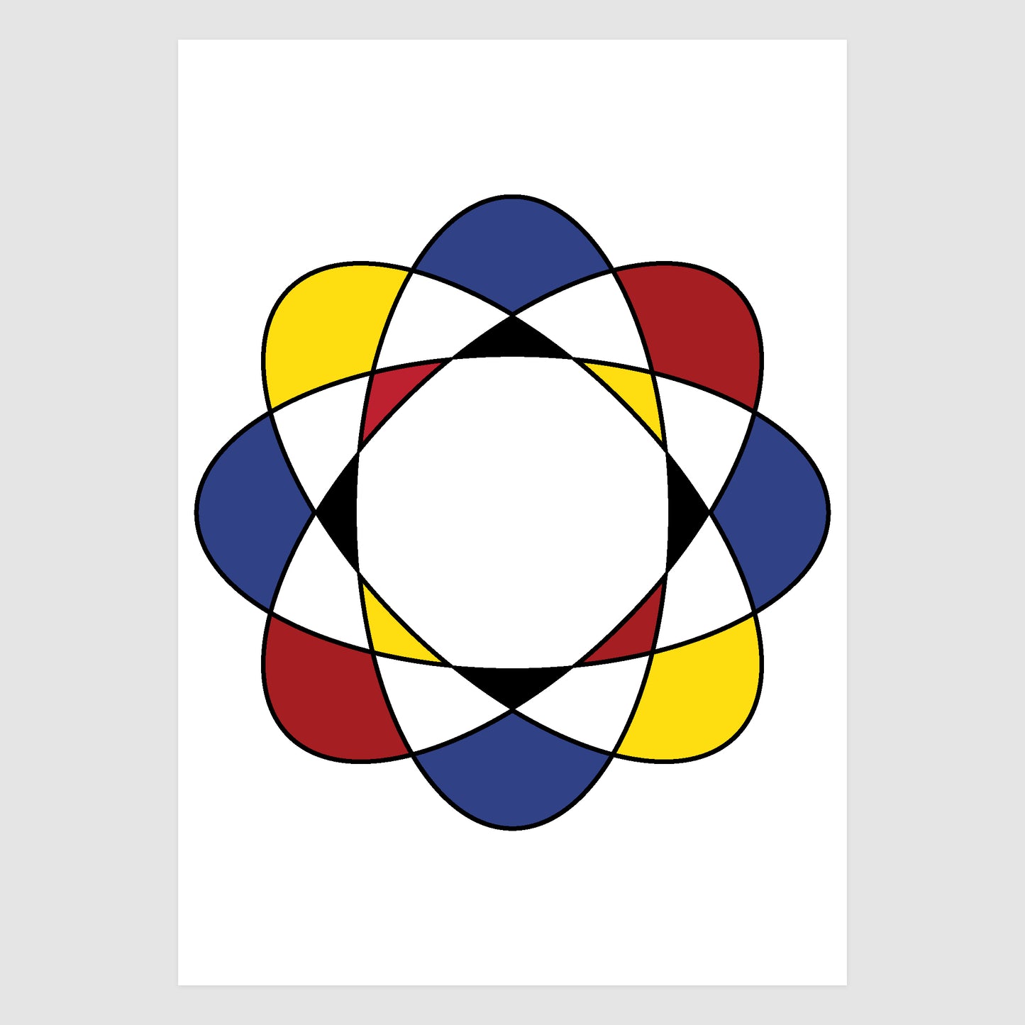 Bauhaus Oval Flower