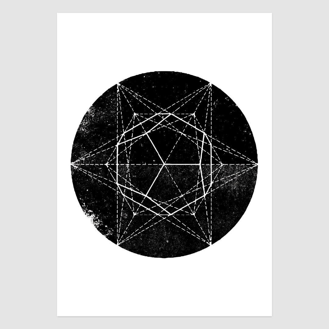 Grunge Circle Hex