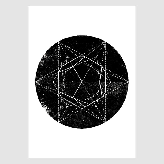 Grunge Circle Hex