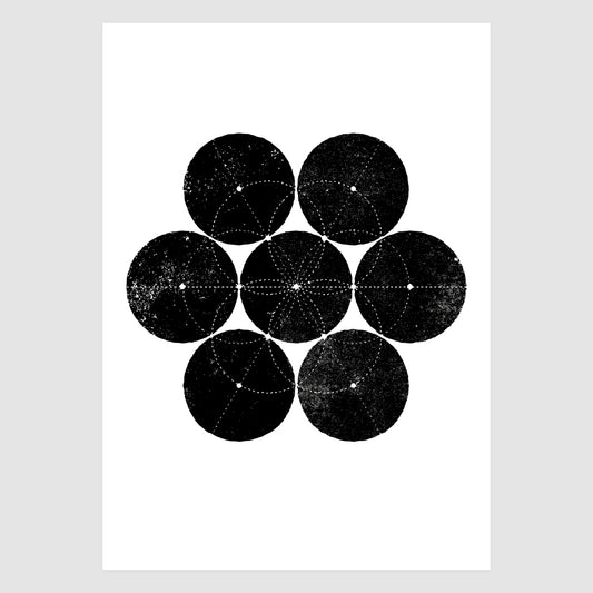 Grunge Circle Flower